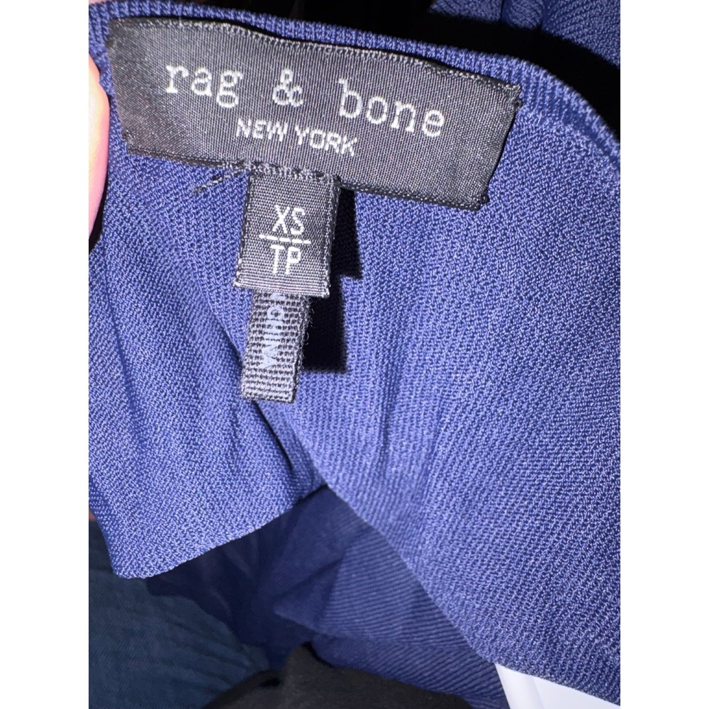Rag & Bone New York Navy Blue Knit Slip Dress Spaghetti Strap Womens XS - Picture 4 of 4